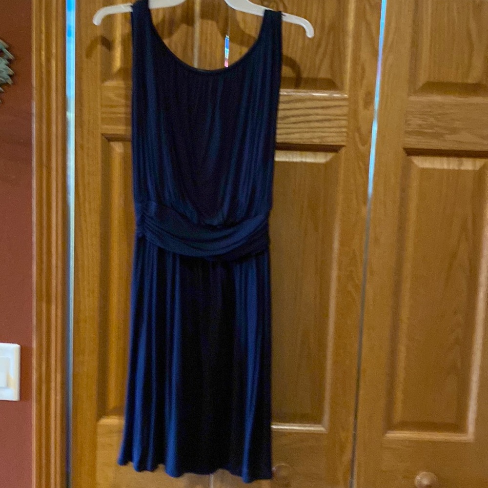 Navy sleeveless dress. Size small